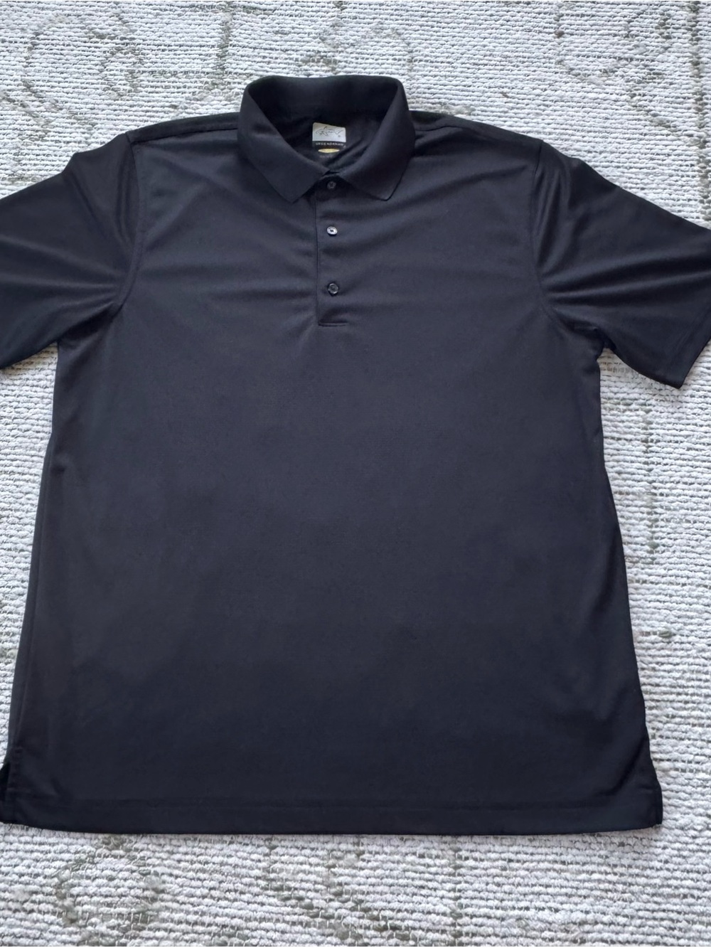 Greg Norman Play Dry Golf Polo Shirt Black Mens Size Large L
